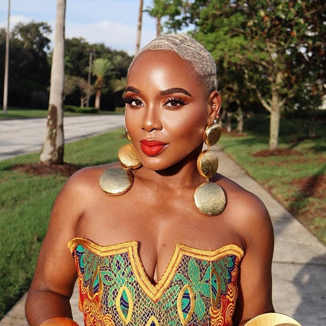 Miensa Gold Discs Earrings - Trufacebygrace