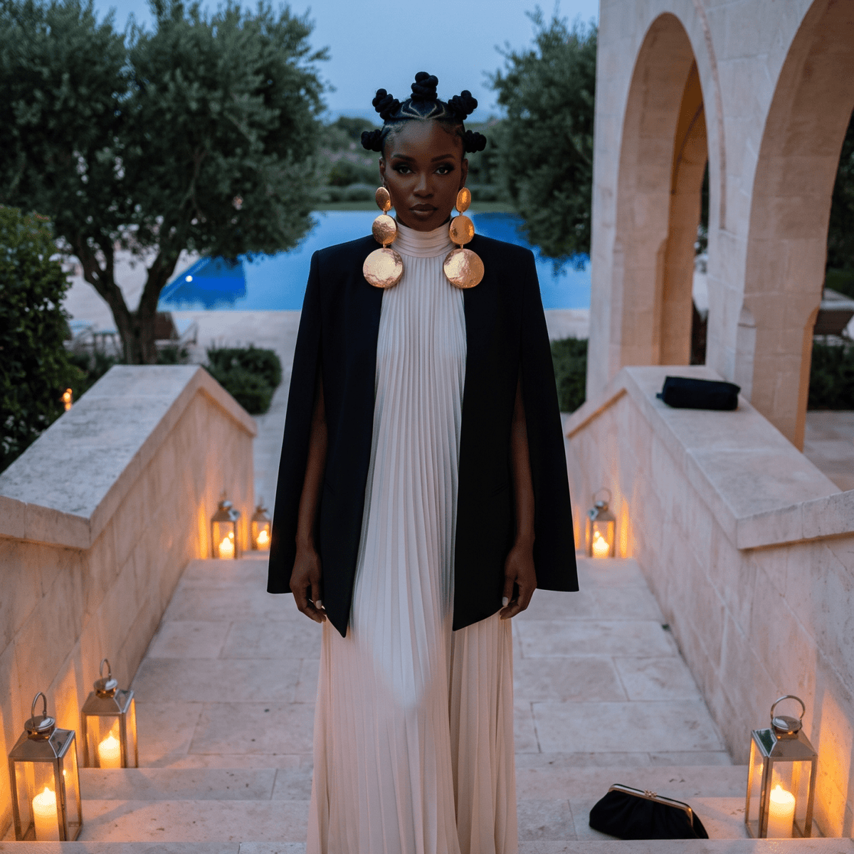 Miensa Gold Discs Foil Earrings - Trufacebygrace