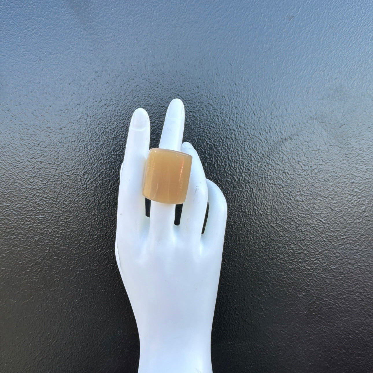 Miniature Trimmed Square Horn Rings - Trufacebygrace