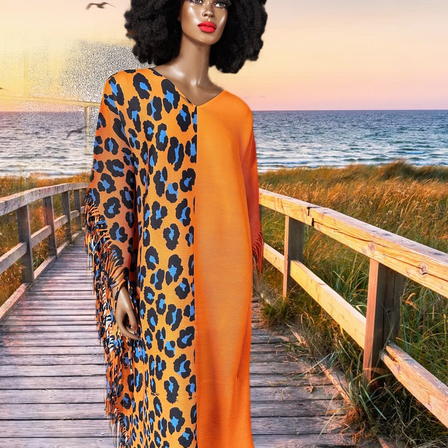 Monifah pleated safari bouncy Dress - Trufacebygrace
