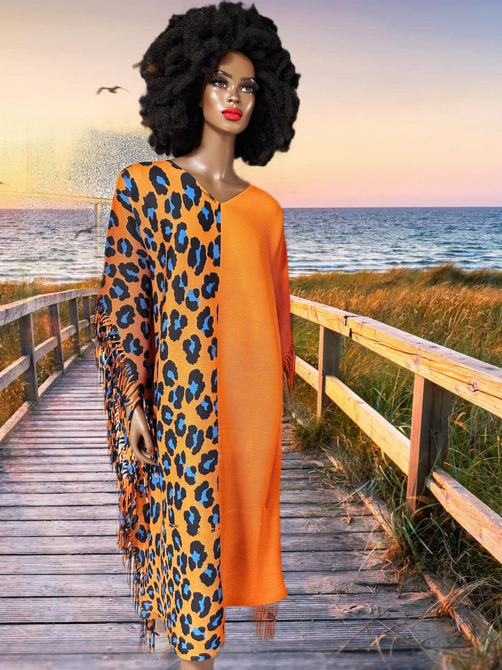 Monifah pleated safari bouncy Dress - Trufacebygrace