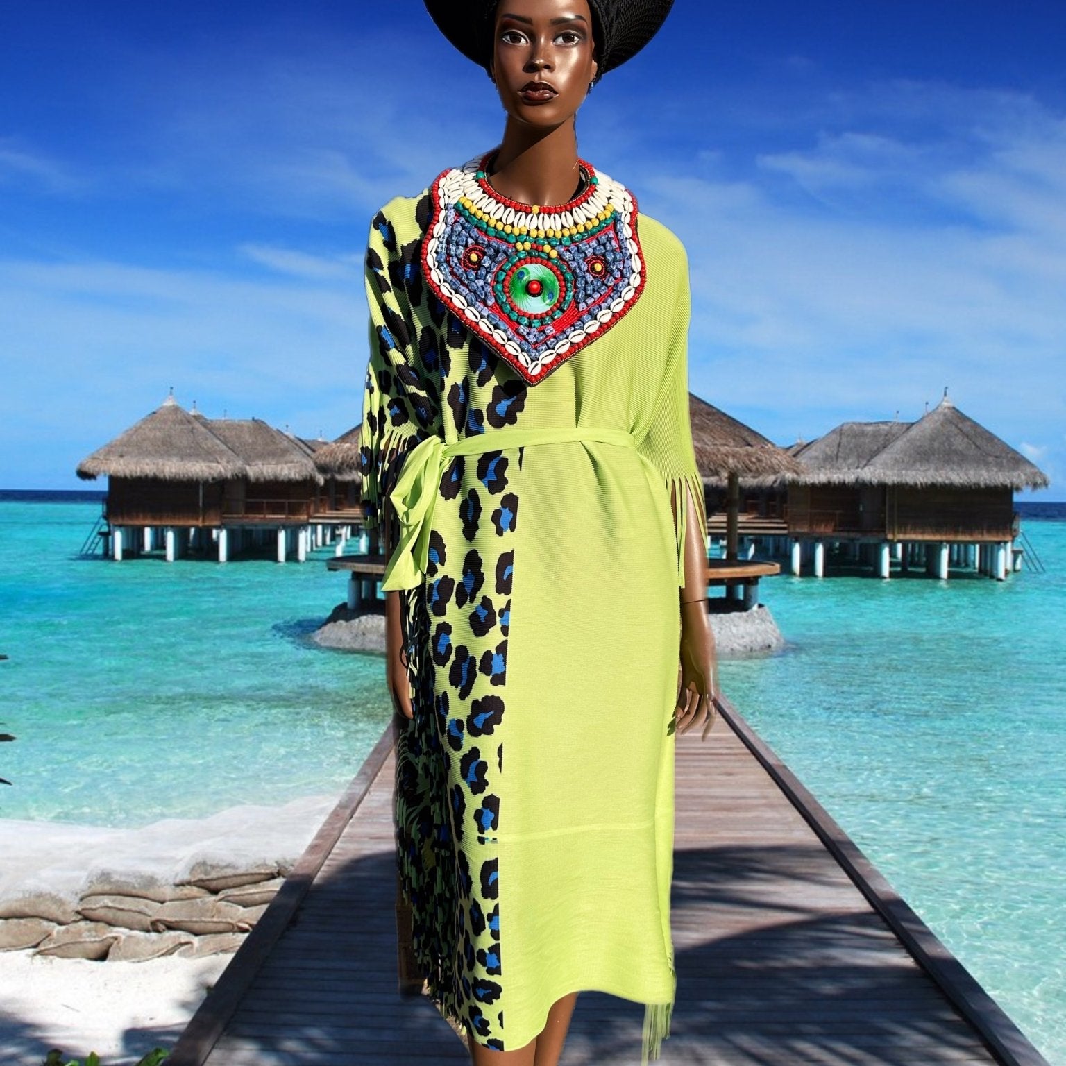 Monifah pleated safari bouncy Dress - Trufacebygrace