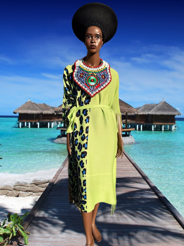 Monifah pleated safari bouncy Dress - Trufacebygrace