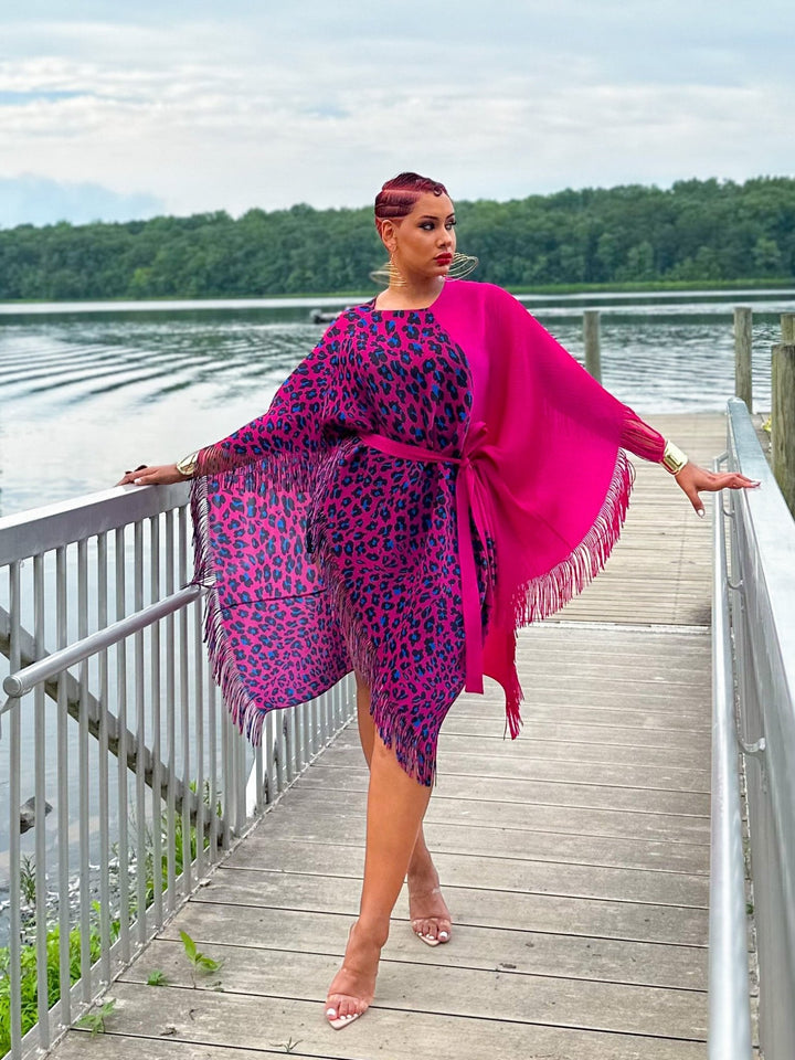 Monifah pleated safari bouncy Dress - Trufacebygrace