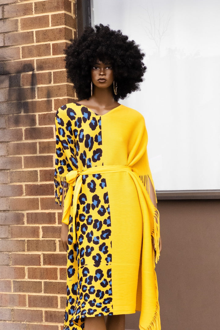 Monifah pleated safari bouncy Dress - Trufacebygrace