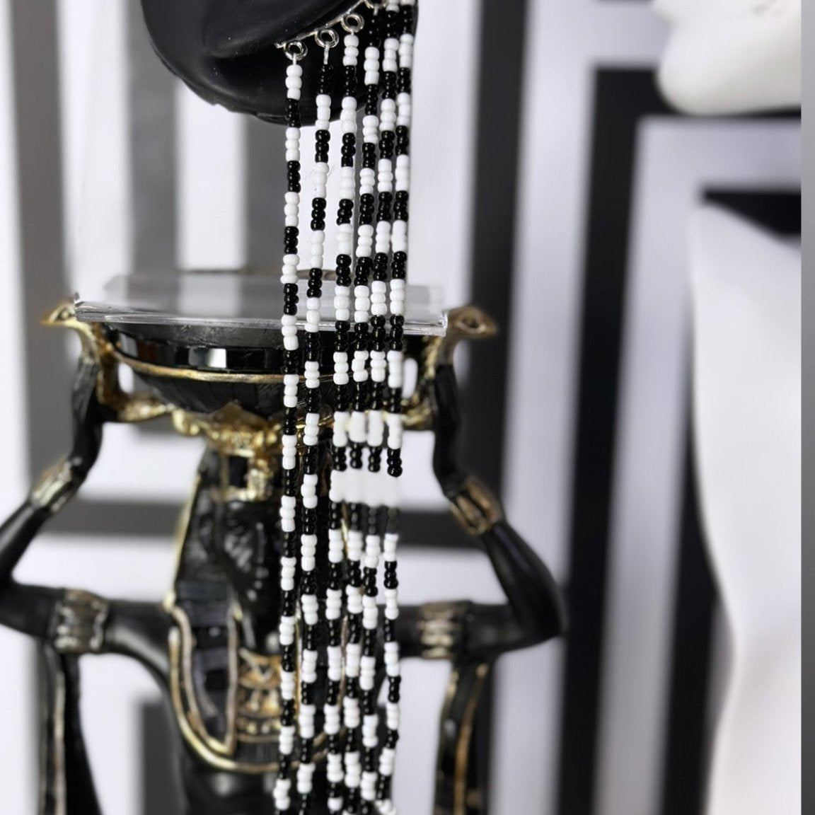 Monochrome Cascade Ear Cuff - Trufacebygrace