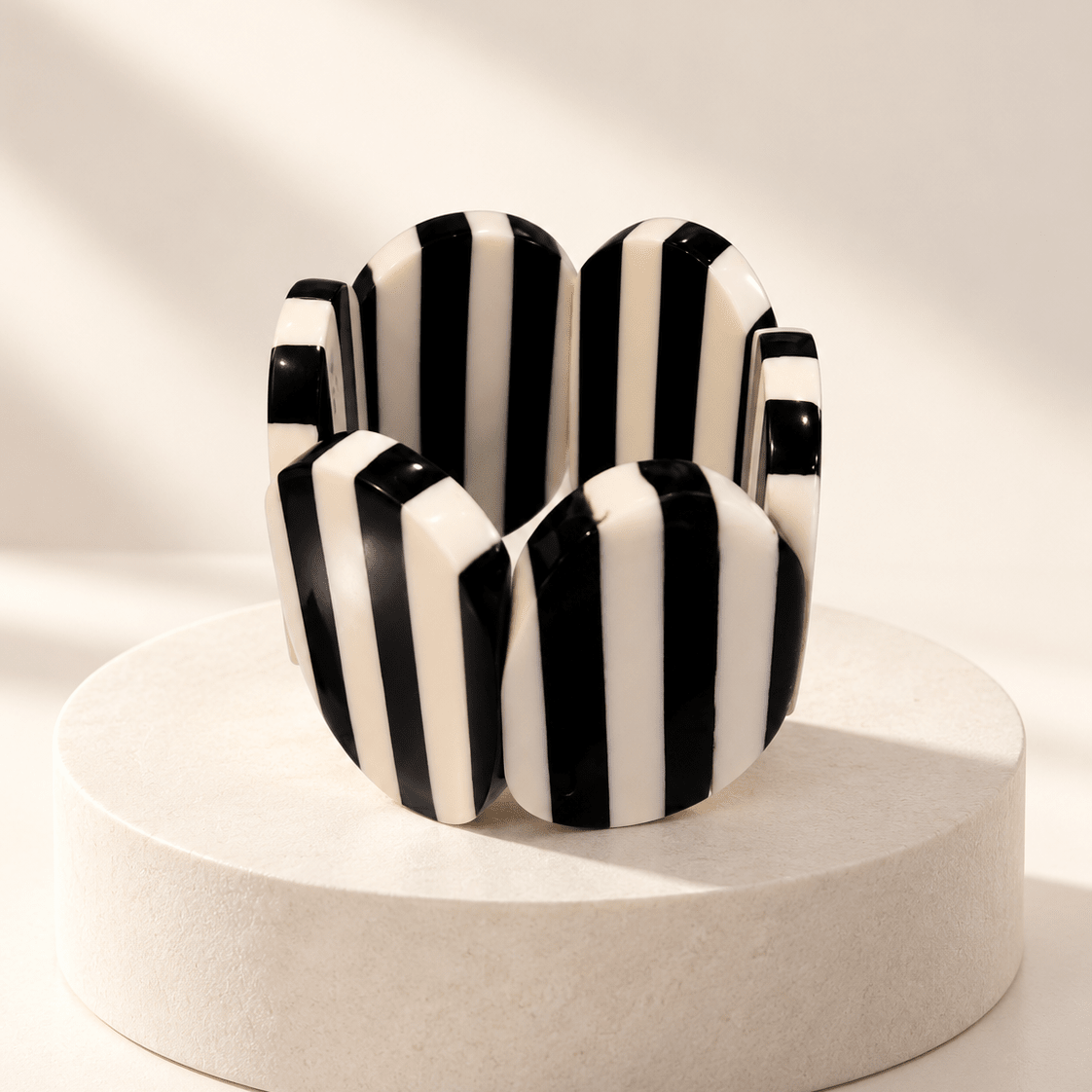 Monochrome Elastic Bracelet - Trufacebygrace
