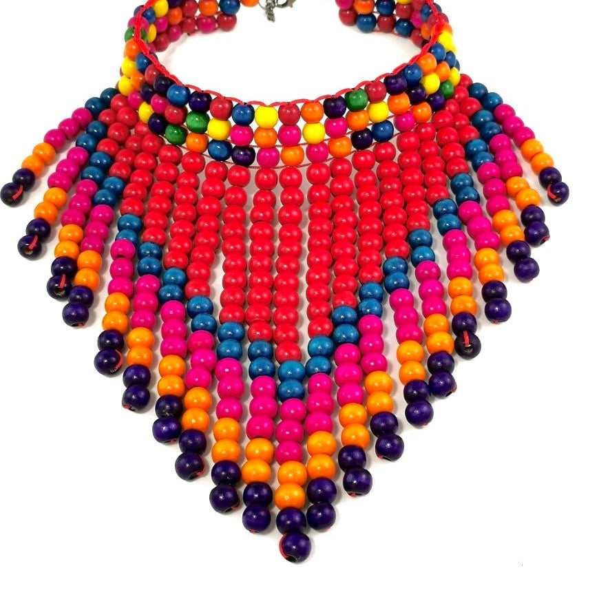 Naka Wooden beads necklace - Trufacebygrace