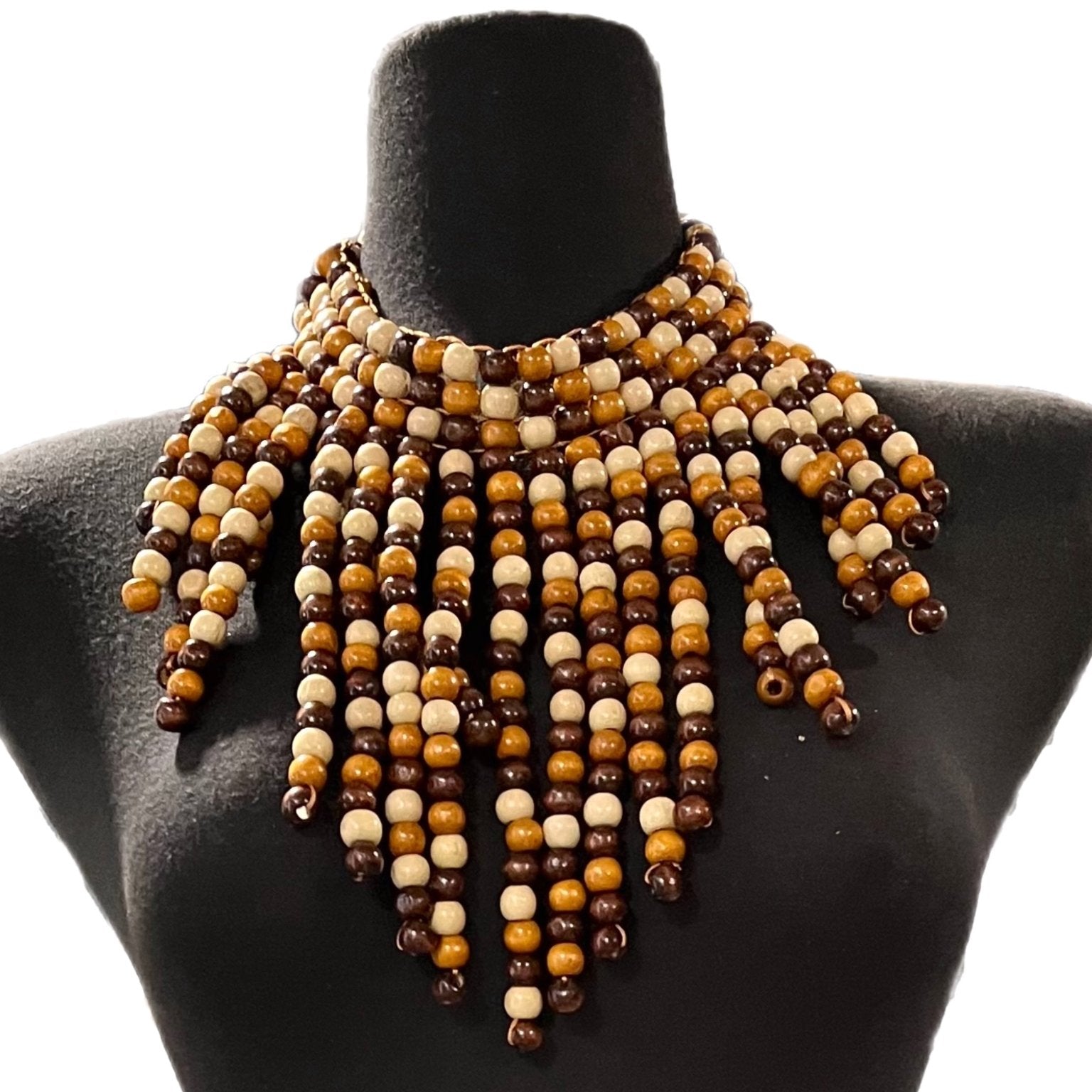 Naka Wooden beads necklace - Trufacebygrace
