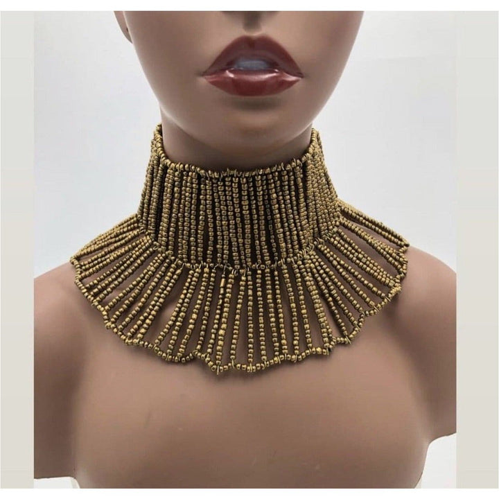 Nefertiti beaded Choker - Trufacebygrace
