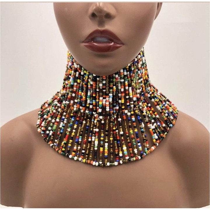 Nefertiti beaded Choker - Trufacebygrace