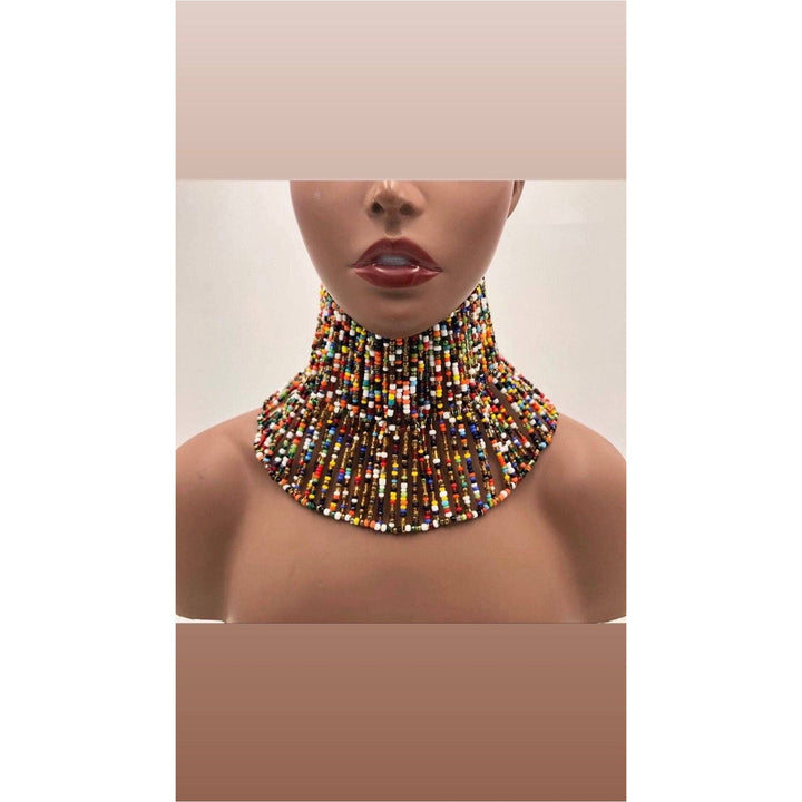 Nefertiti beaded Choker - Trufacebygrace
