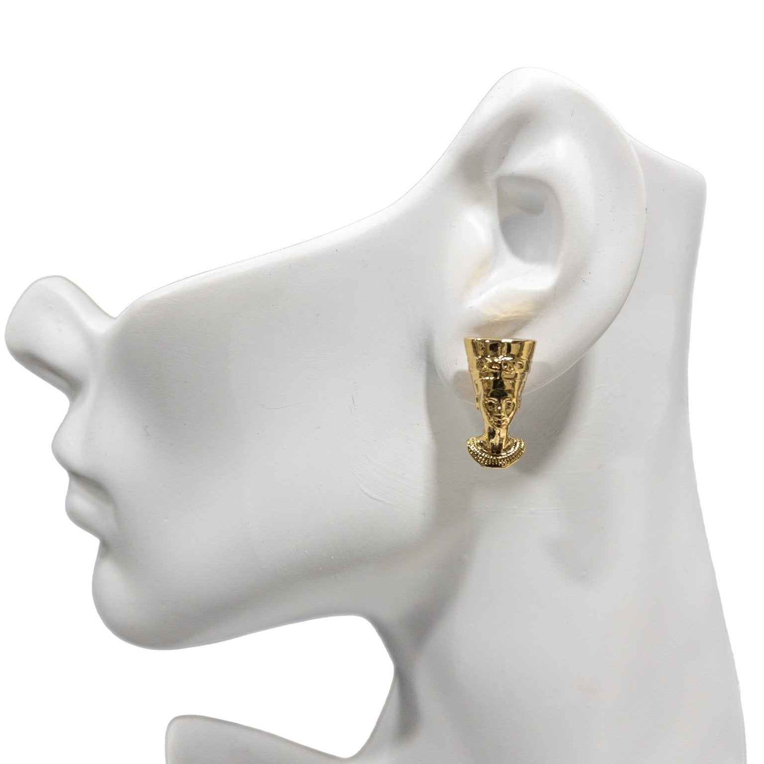 Nefertiti Head Necklace/ Earrings set - Trufacebygrace