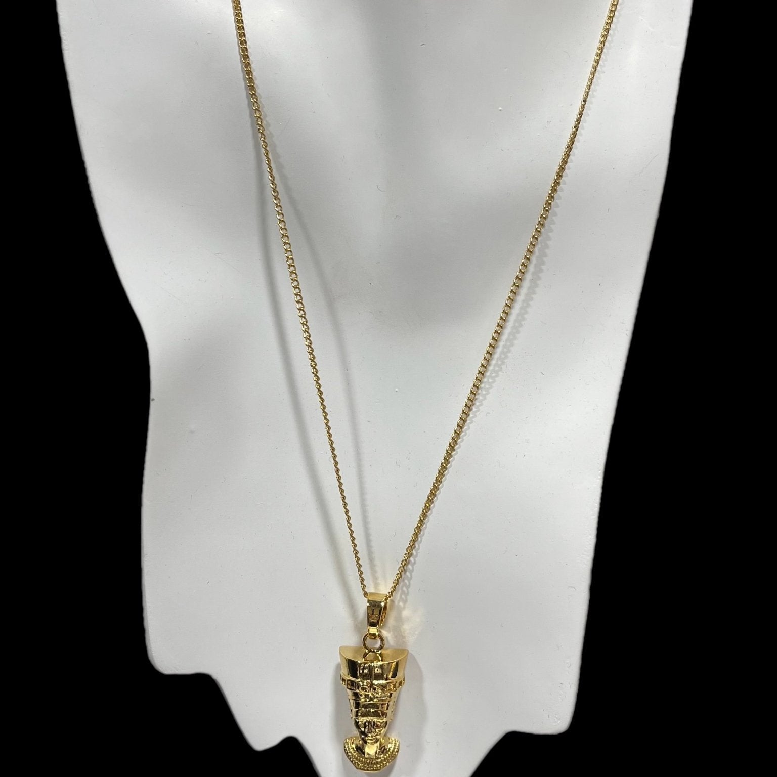 Nefertiti Head Necklace/ Earrings set - Trufacebygrace