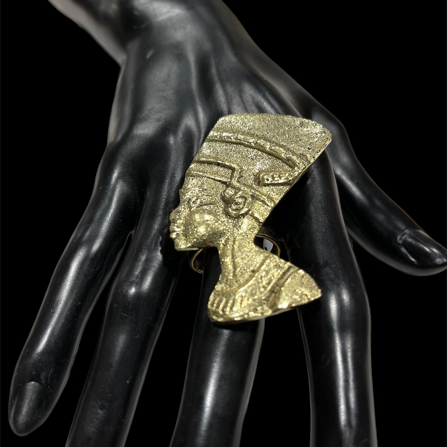 Nefertiti oversized Brass Ring - Trufacebygrace