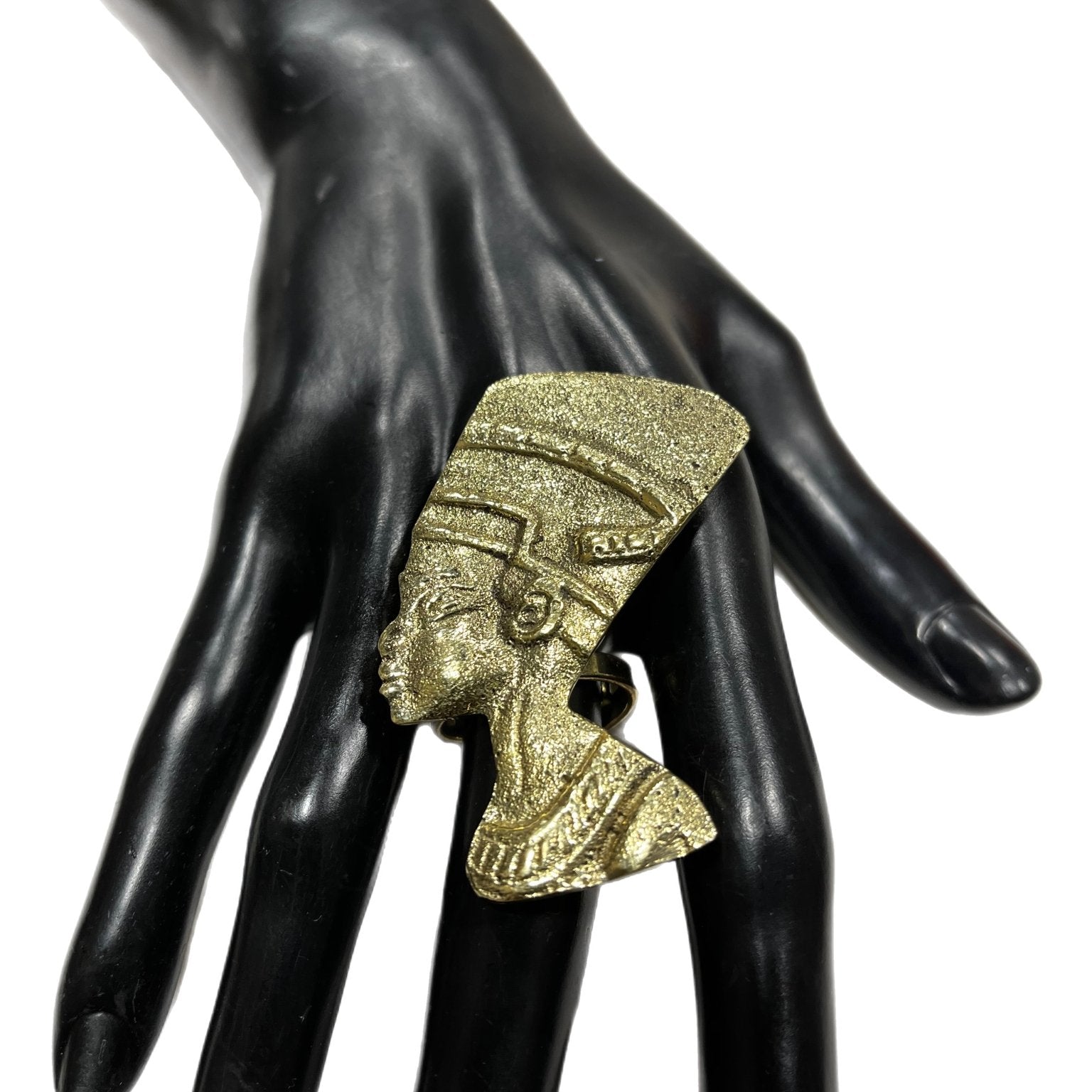 Nefertiti oversized Brass Ring - Trufacebygrace