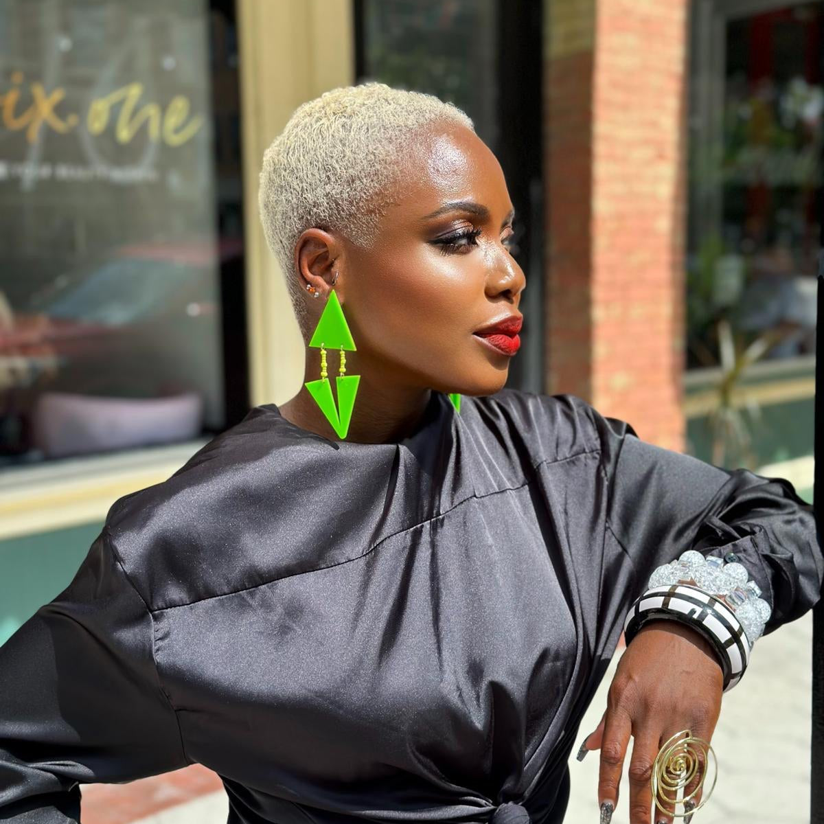 Neon Blaze Earrings - Trufacebygrace