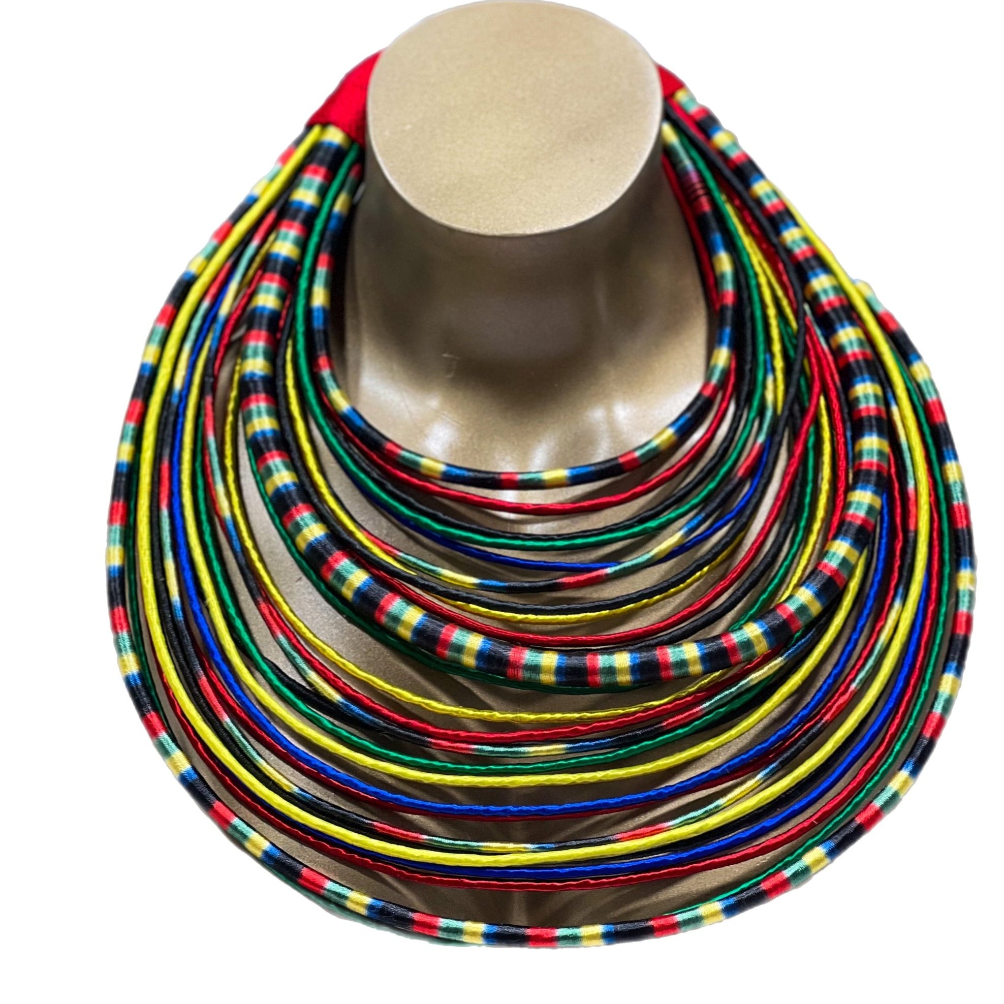 Nhyiayeso Multi Strand Thread Necklace - Multi - Trufacebygrace