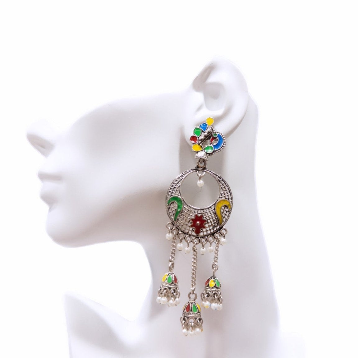 Nizami Grandeur Polki Jhumka Earrings - Trufacebygrace