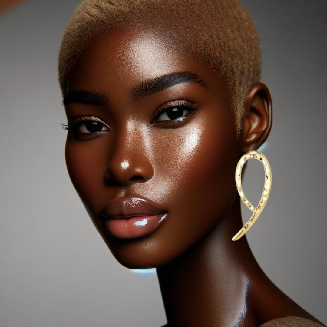 Nkono Statement lightweight Stud earrings - Trufacebygrace