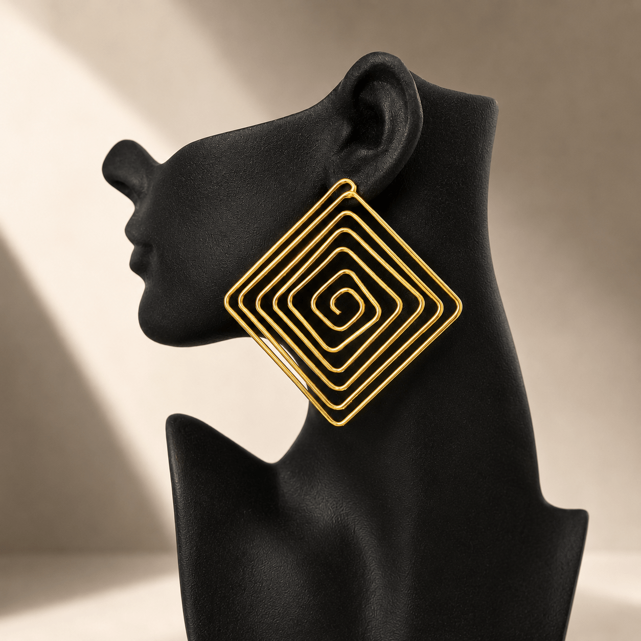 Nkyinkyim Spiral Frame Earrings - Trufacebygrace