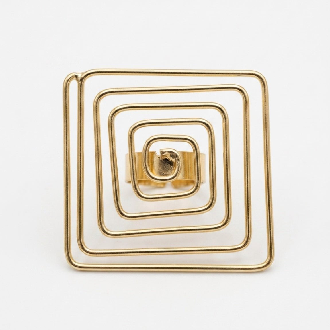Nkyinkyim Spiral Frame Ring - Trufacebygrace