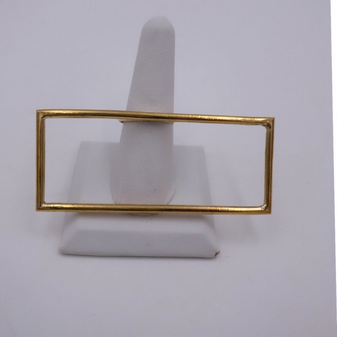 Nnengi Brass Statement Geometric Rings - Trufacebygrace