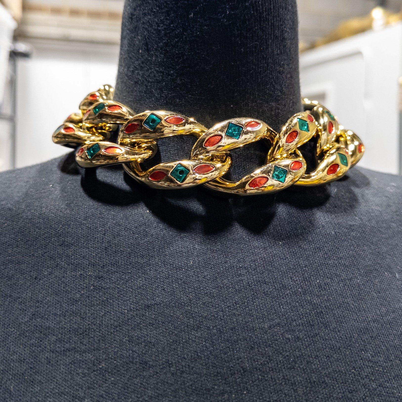 Noel Statement Cuban link Chunky Choker/Necklace - Trufacebygrace