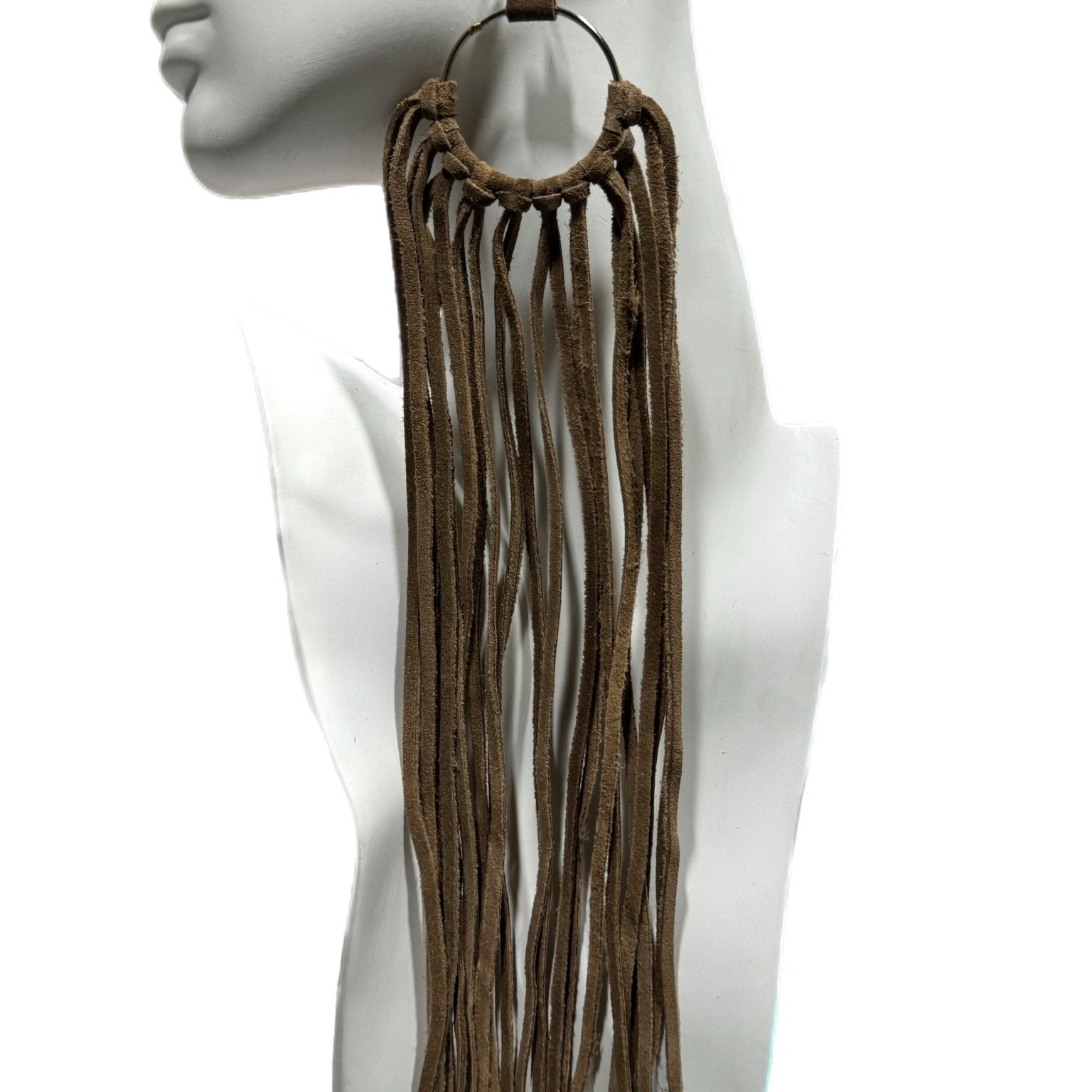 Nomad Spirit Leather Fringe Earrings - Trufacebygrace