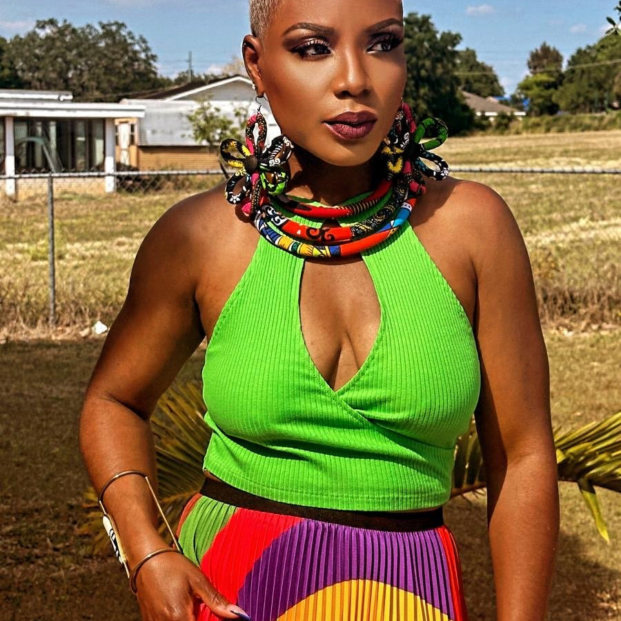 Ntoma / Ankara Print Flower Oversized Earrings - Trufacebygrace