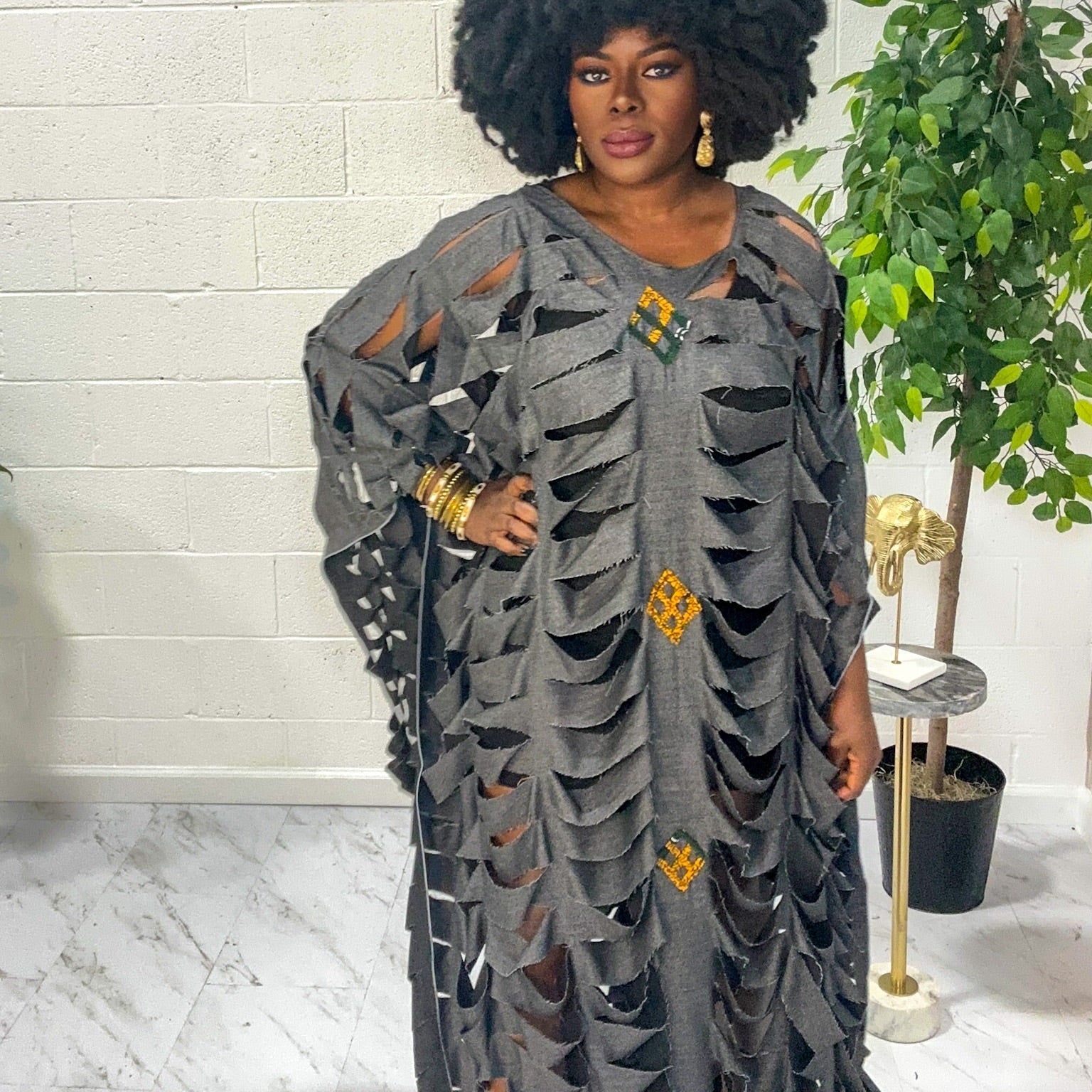 Ntwetwa Unisex Cut - Out Kaftan - Trufacebygrace