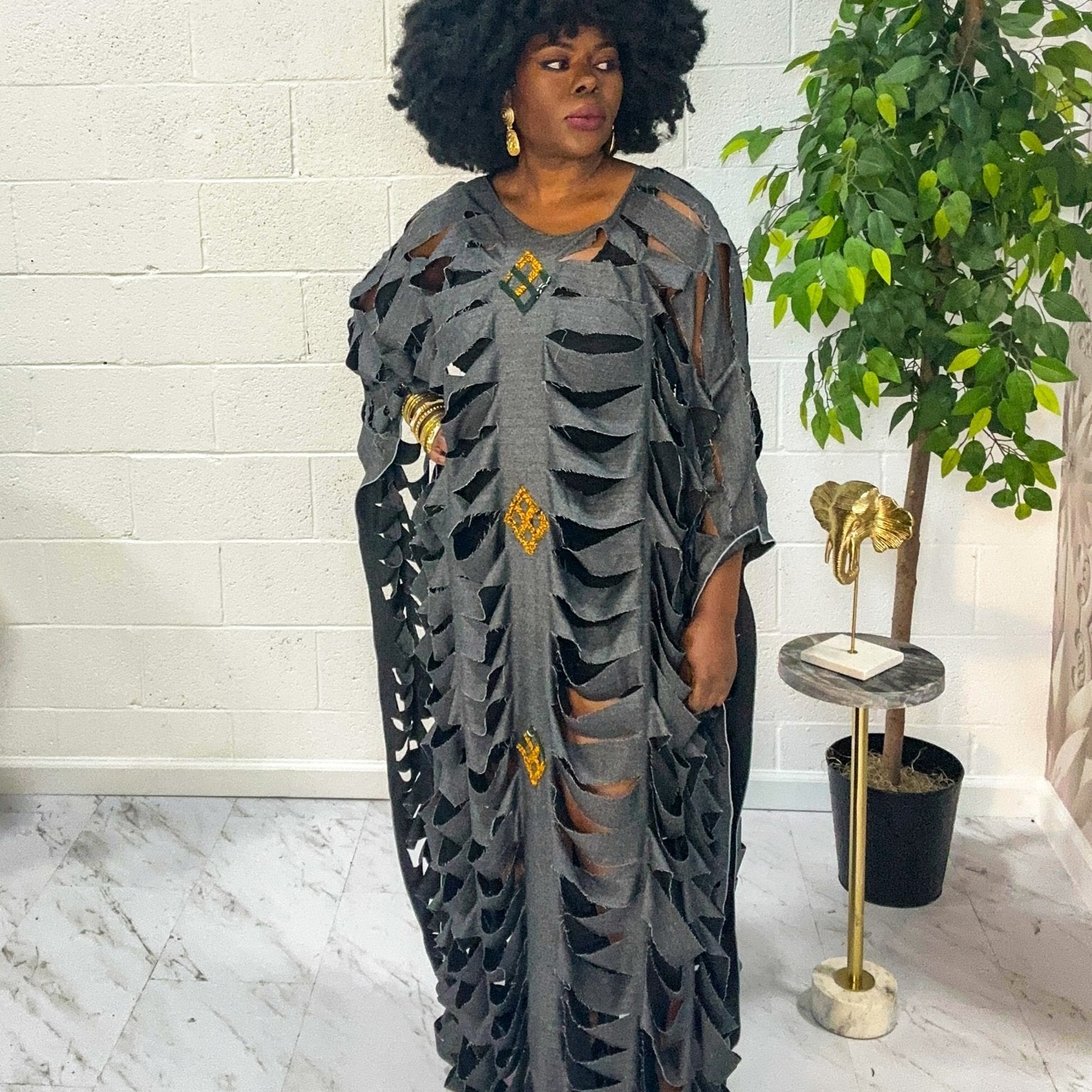 Ntwetwa Unisex Cut - Out Kaftan - Trufacebygrace