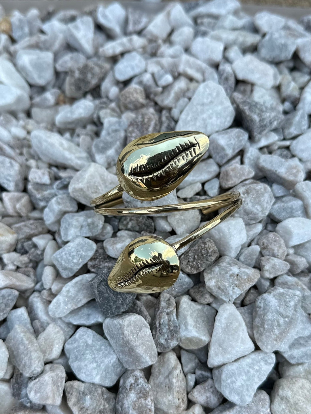 Nuru Cowry Cuff Bangle Bracelet - Trufacebygrace