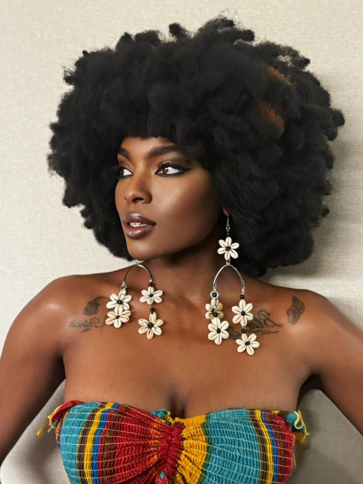 Ocean's Whisper Natural Cowry Shell Earrings - Trufacebygrace