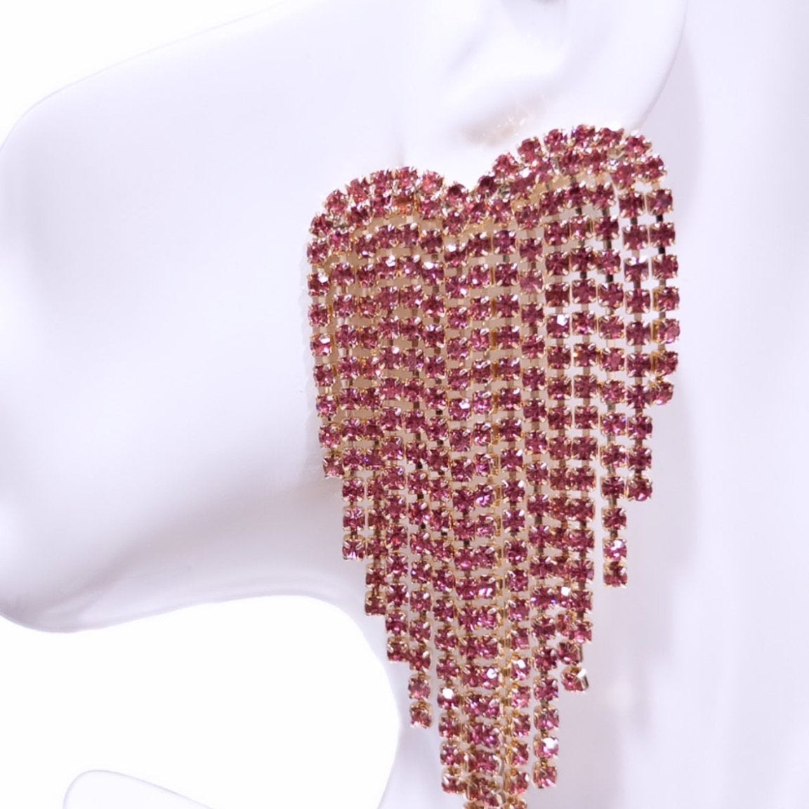 Odo Rhinestones tassel Earrings - Trufacebygrace