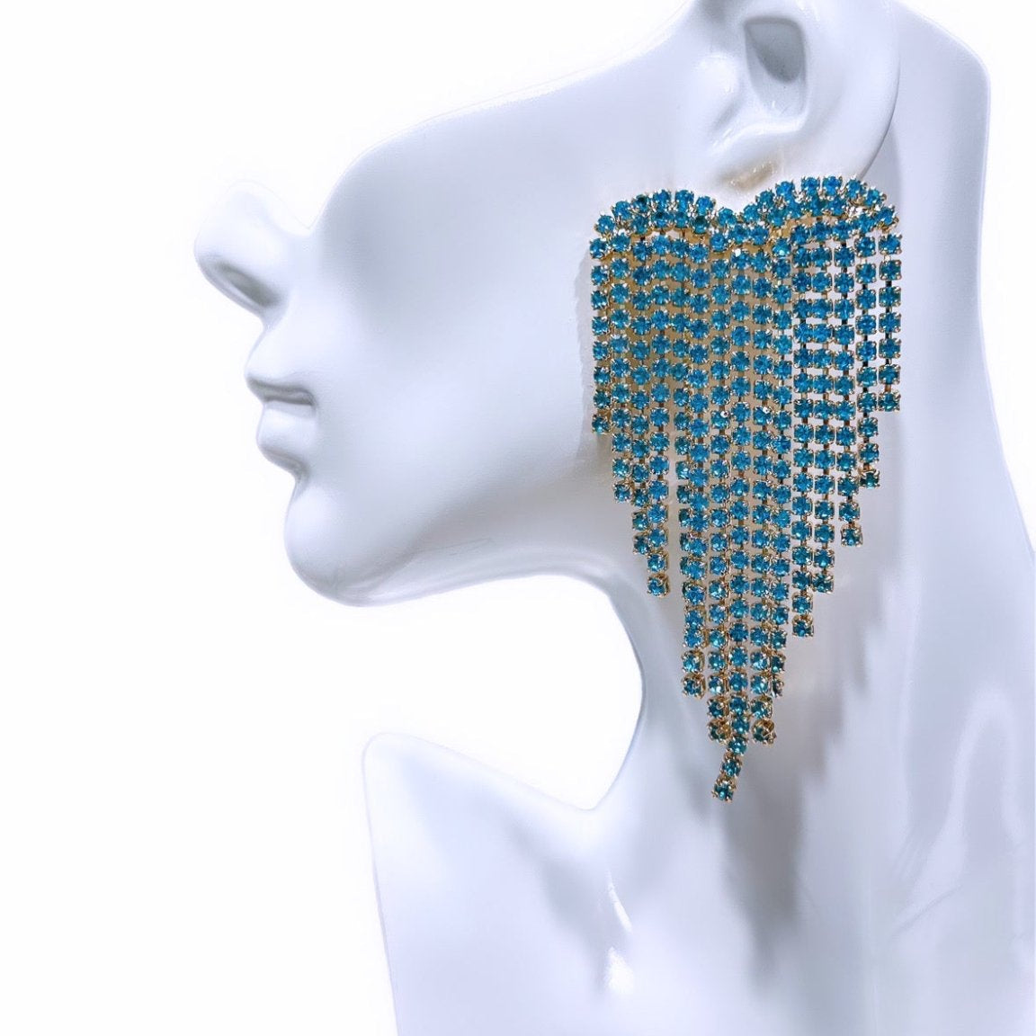 Odo Rhinestones tassel Earrings - Trufacebygrace