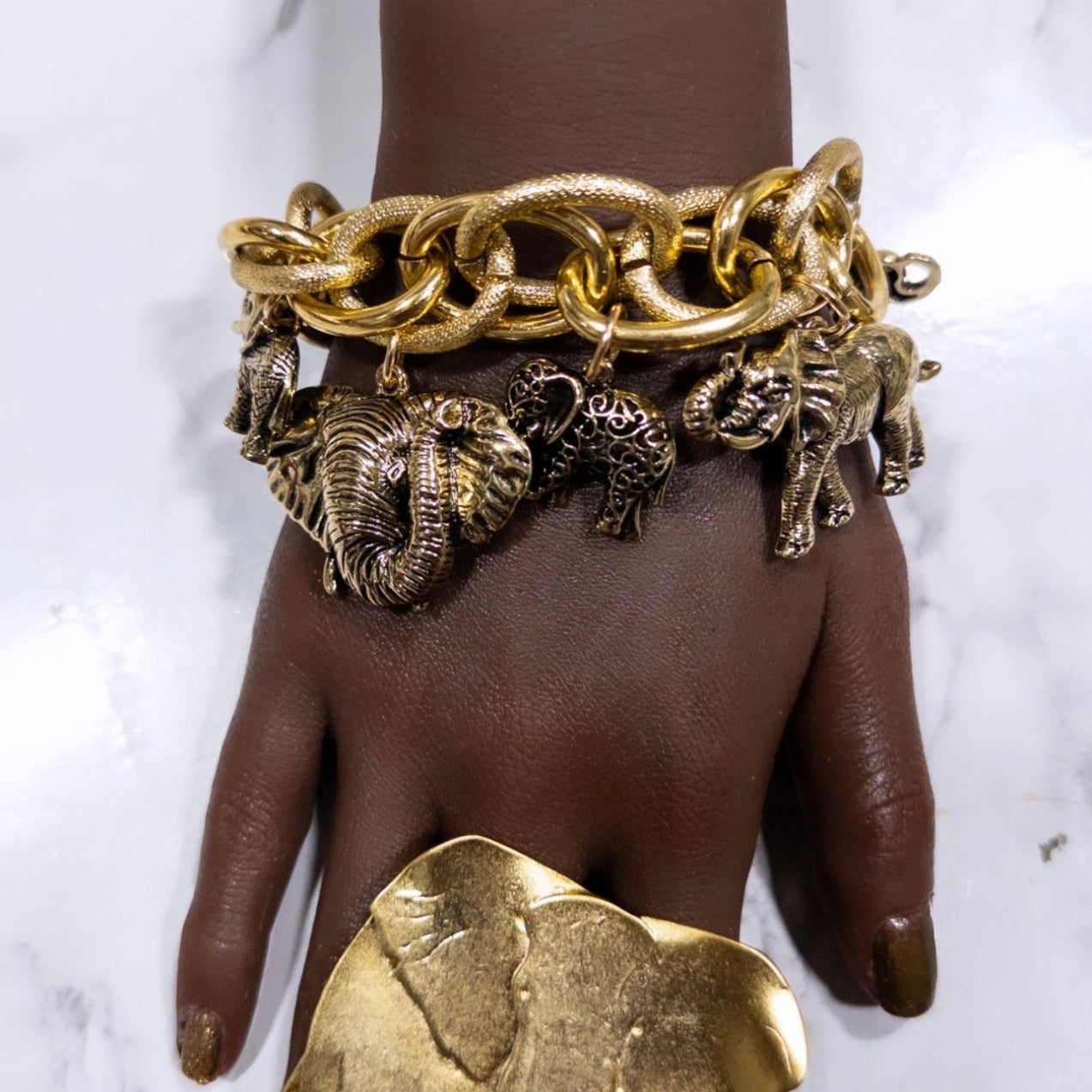 Osuno Elephant Charm Bracelet - Trufacebygrace