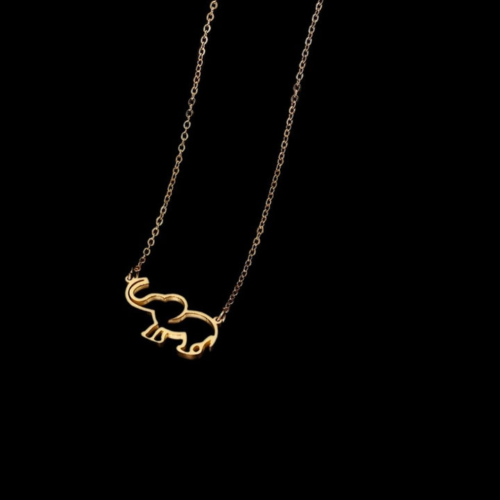 Osuno simple Elephant outline Necklace - Trufacebygrace