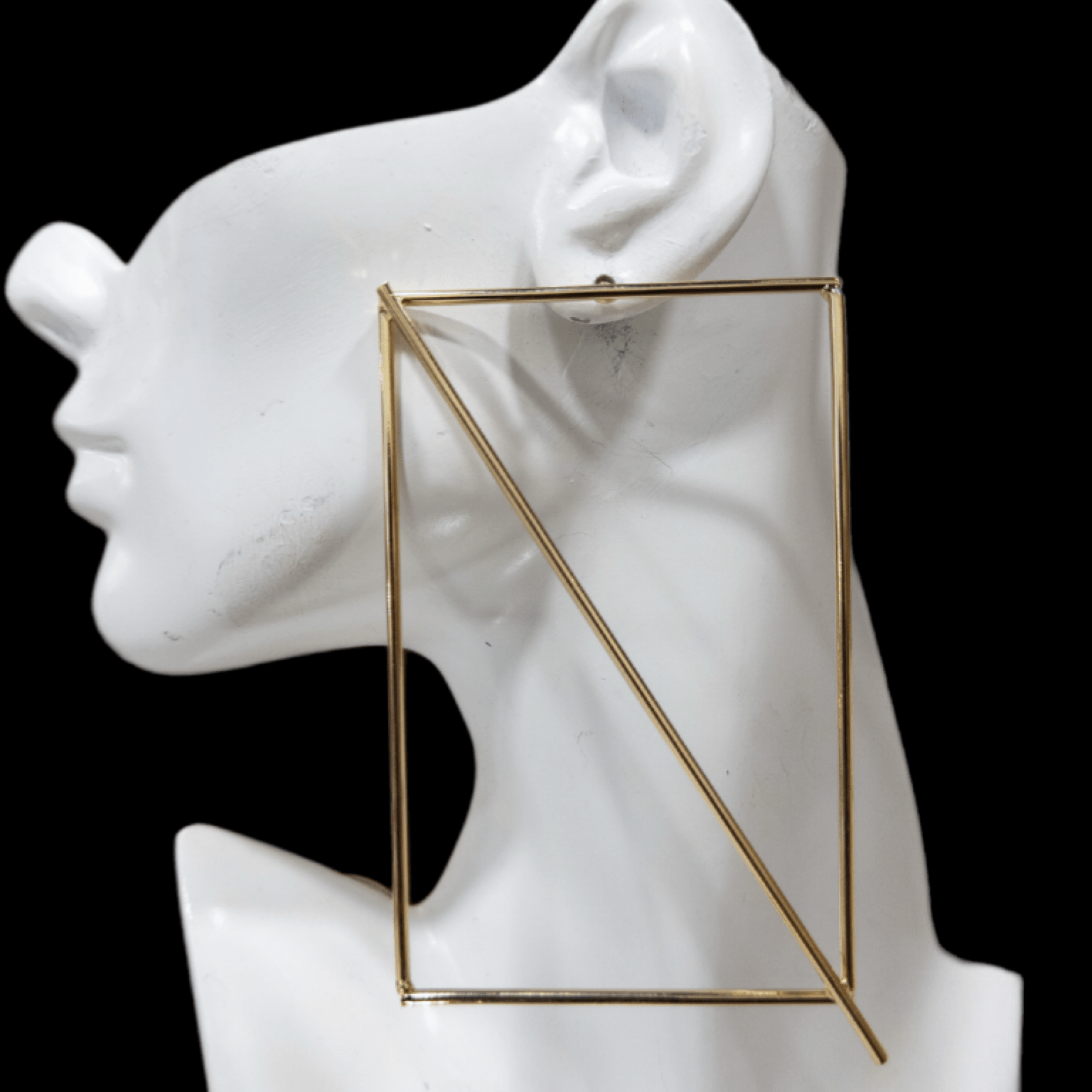 Oversized Abstract Window Earrings - Trufacebygrace
