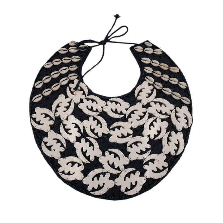 Oversized cowry and Gye Nyame Neckpiece - Trufacebygrace
