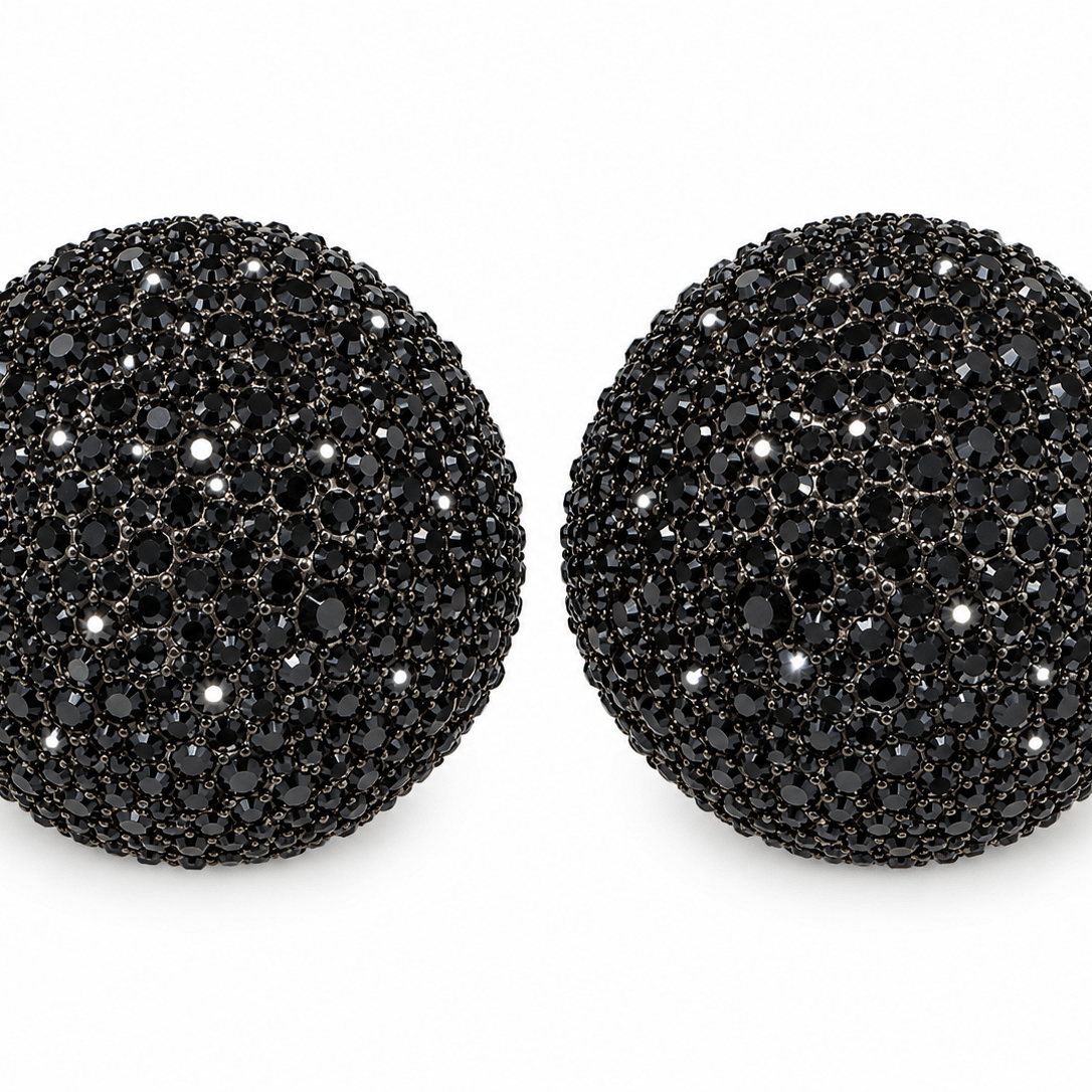 Oversized Crystal earrings - Trufacebygrace