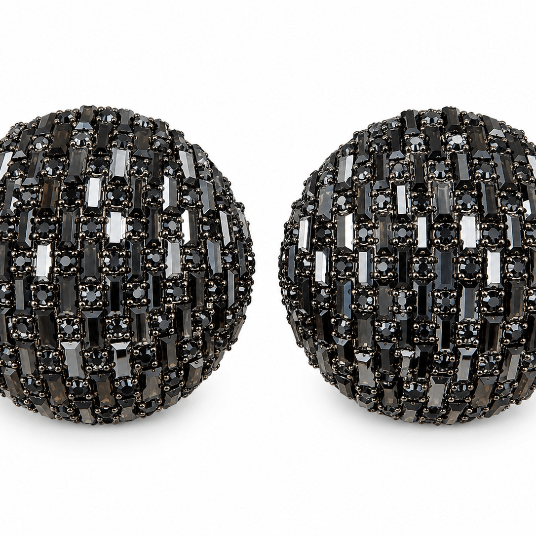 Oversized Crystal earrings - Trufacebygrace