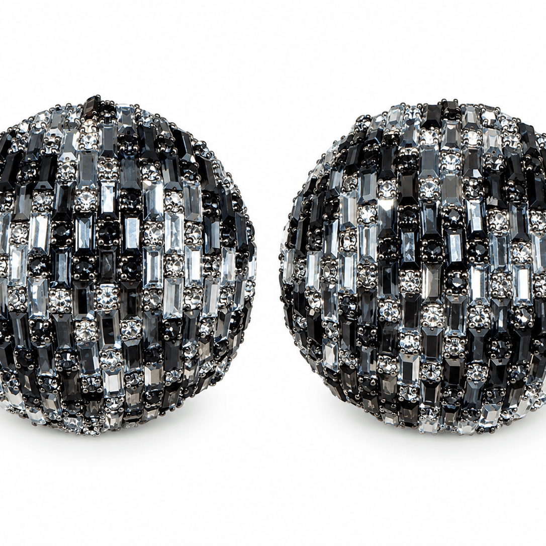 Oversized Crystal earrings - Trufacebygrace