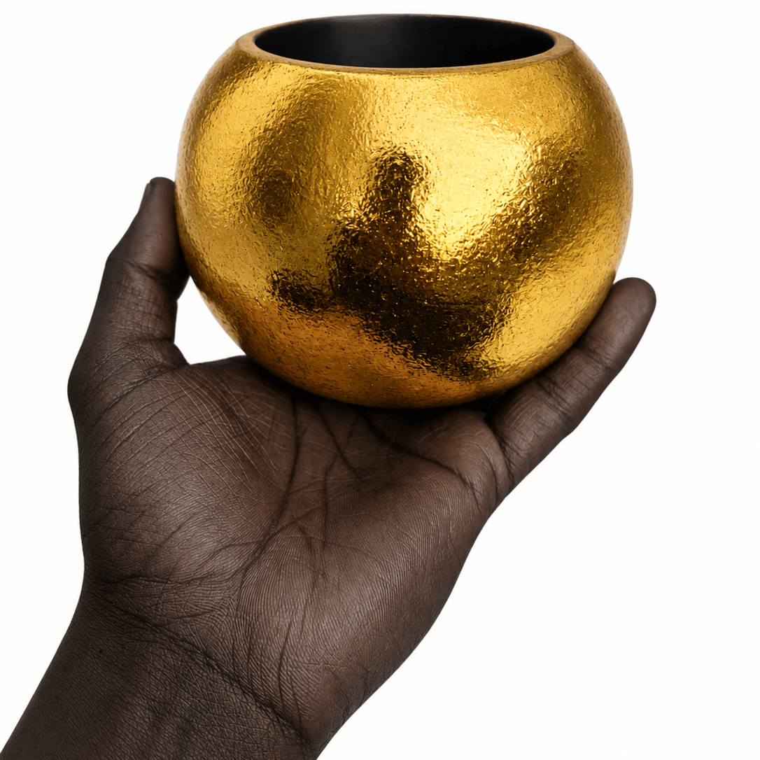 Oversized Gilded Gold Chunky Bangle - Trufacebygrace