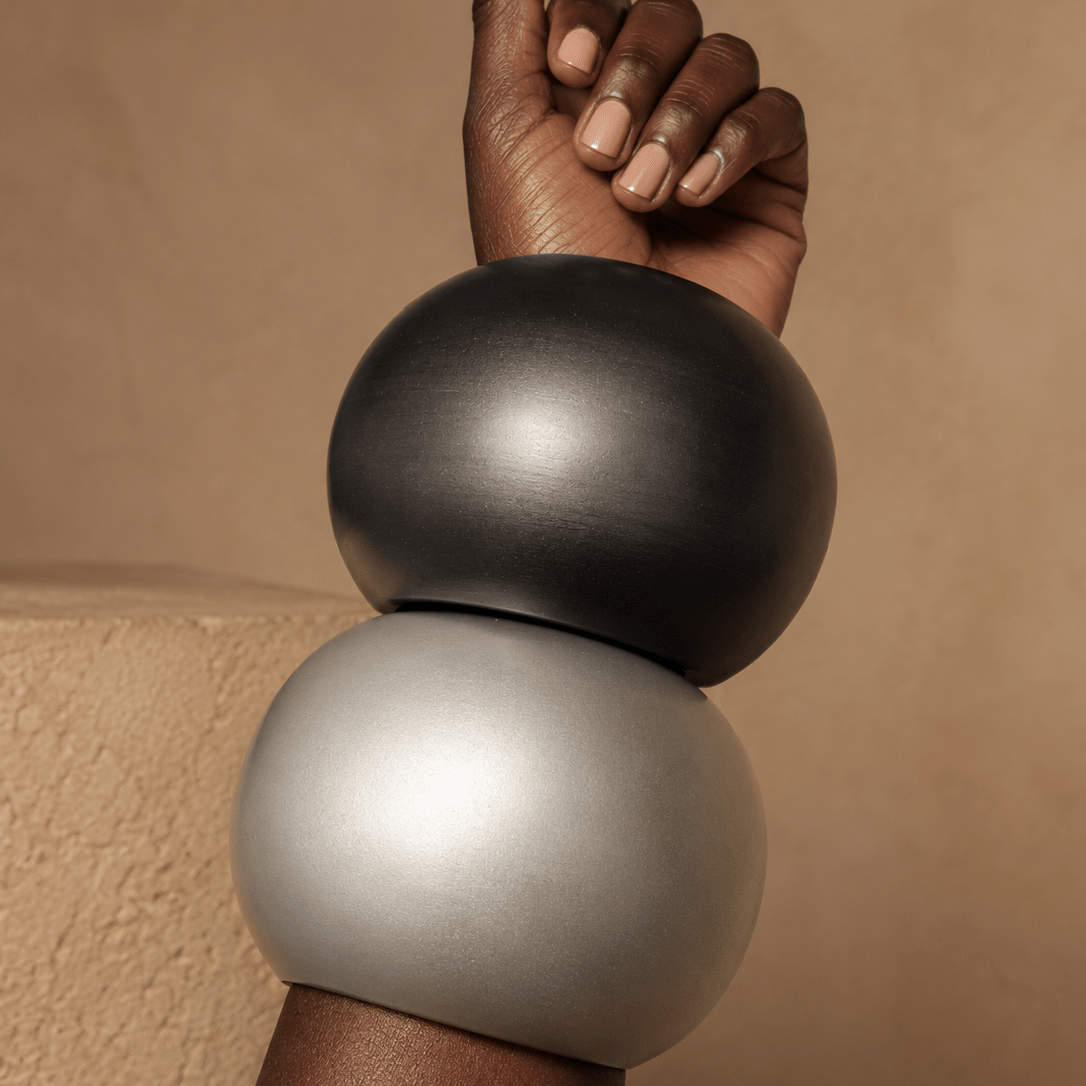 Oversized Matte Chunky Bangles - Trufacebygrace