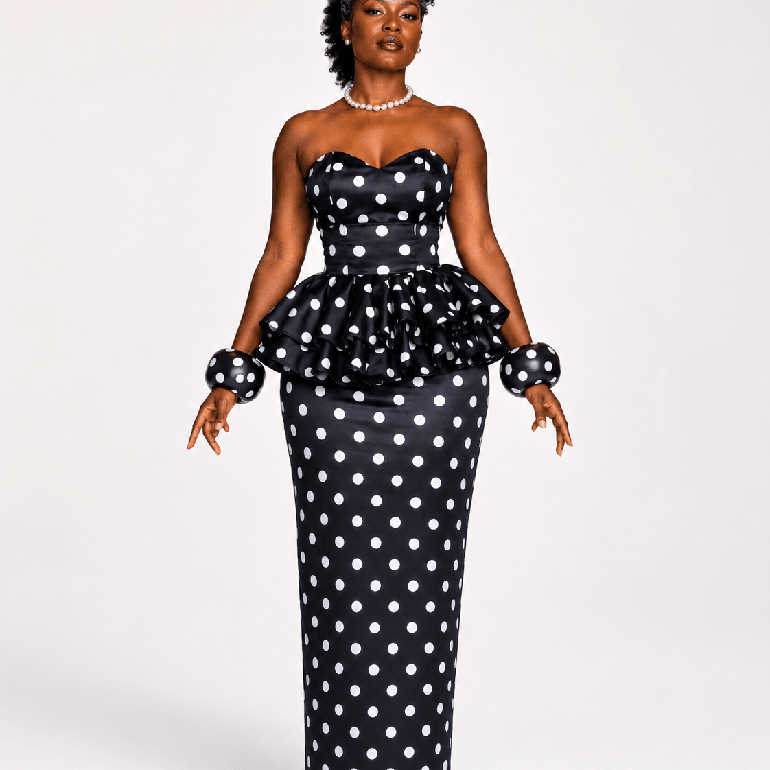 Oversized Polka Dot Bangle - Trufacebygrace