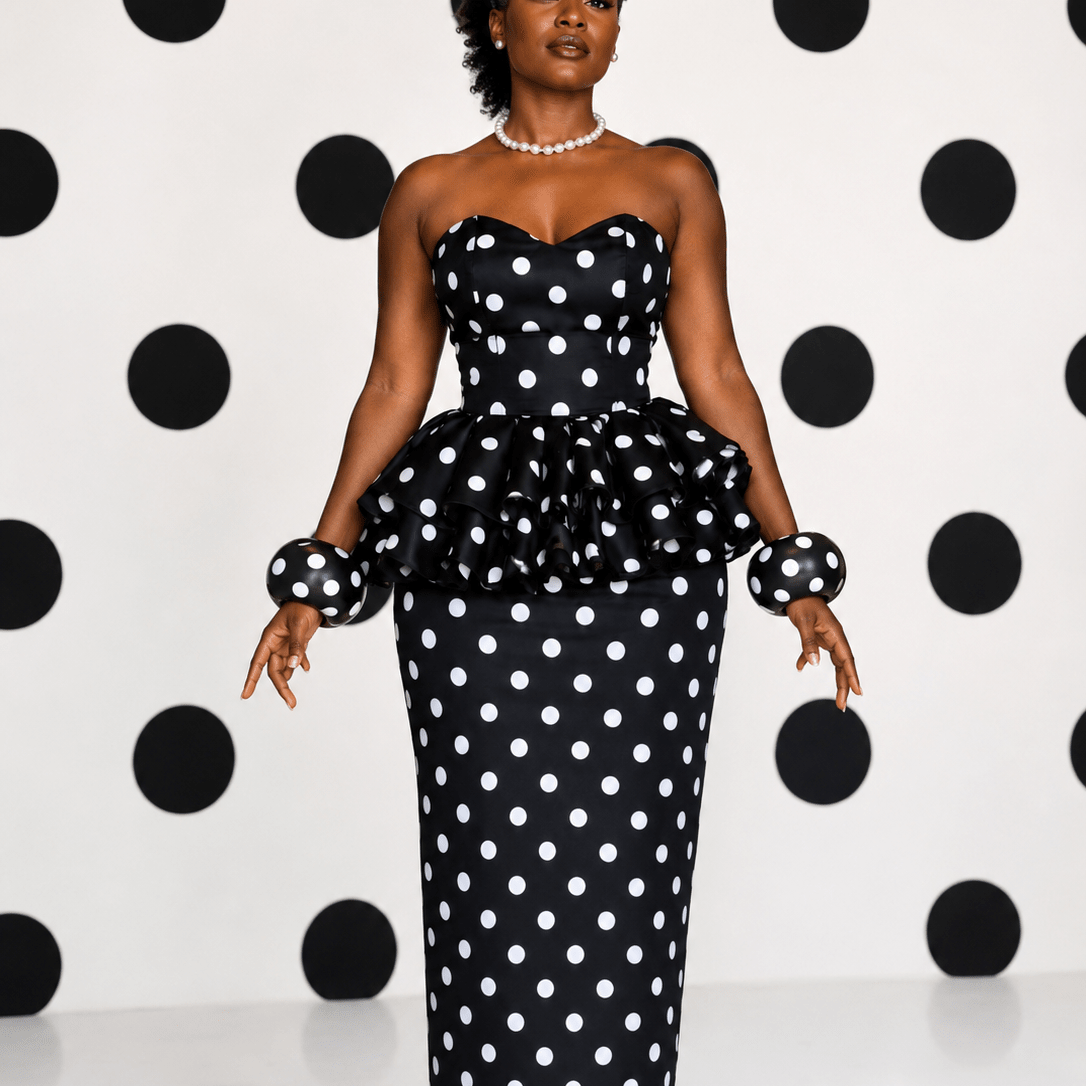 Oversized Polka Dot Bangle - Trufacebygrace