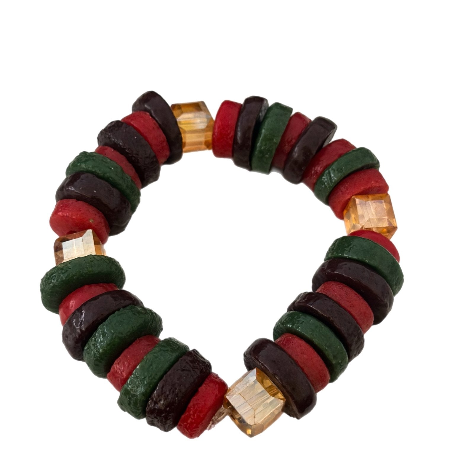Pan - African Ghana Glass Bead Bracelet - Trufacebygrace