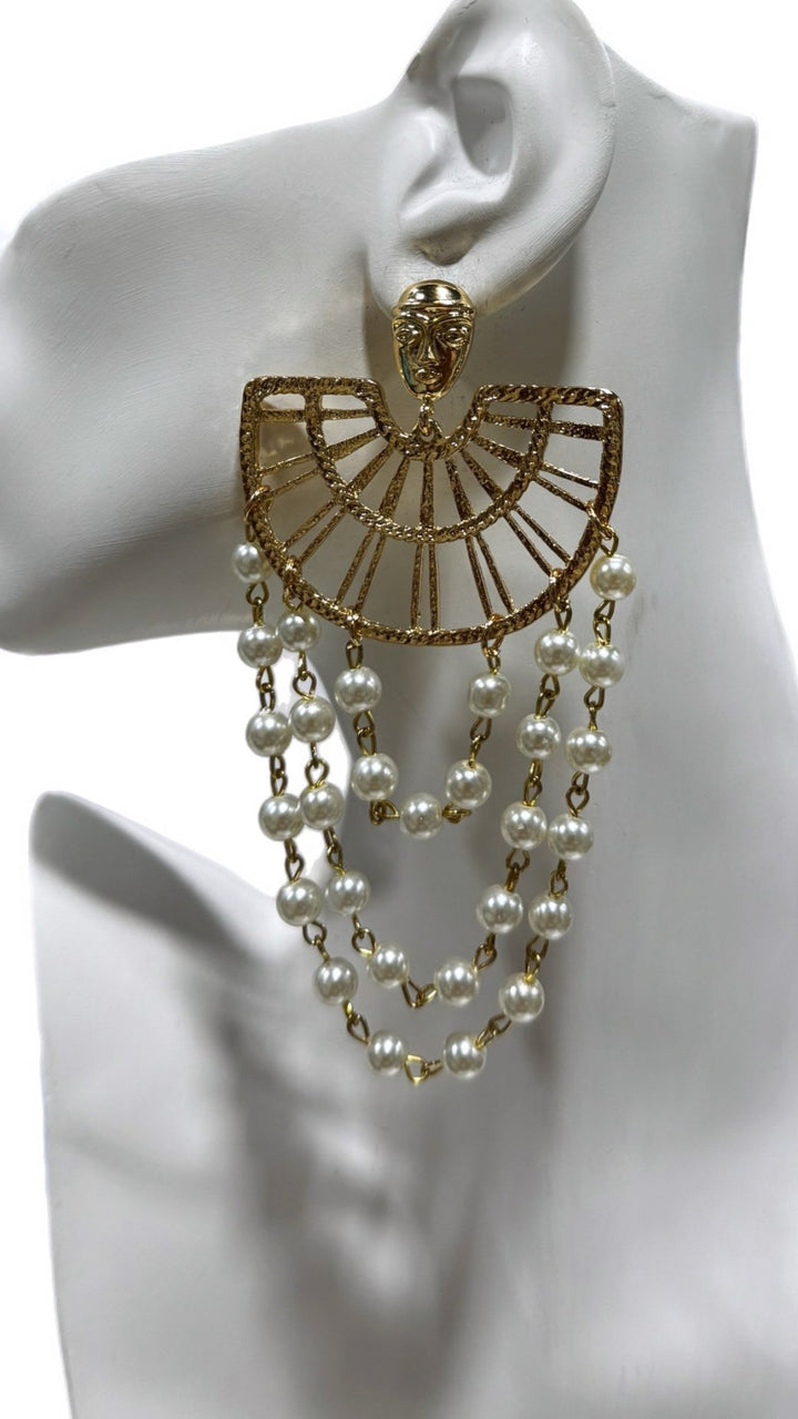 Pearl Falls Stud Earrings - Trufacebygrace