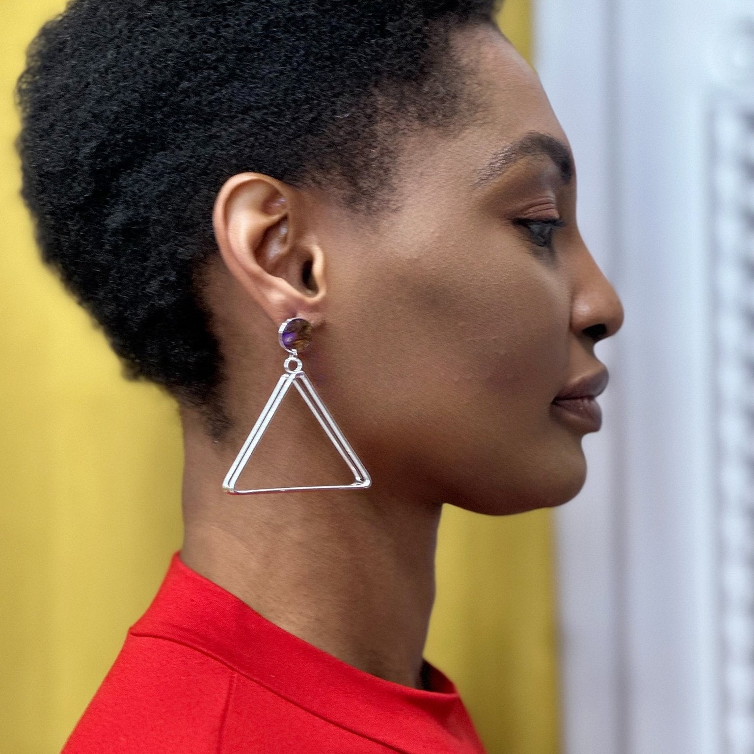 Petite Triangular Prism Earrings - Trufacebygrace